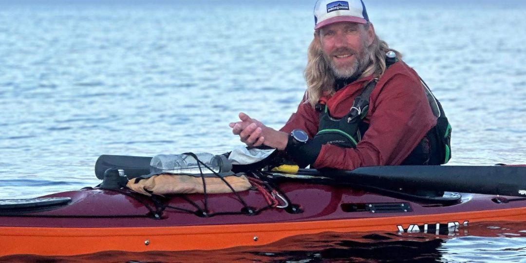 David sandberg på kajak