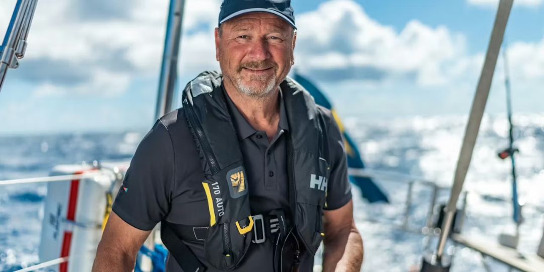 Gurra Krantz på segelbåt